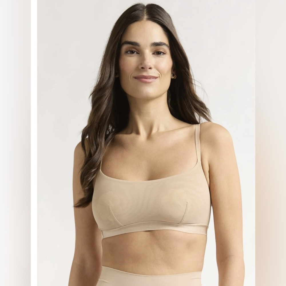 Joyspun’s‎ Women’s Tan Mesh Bralette! NWT! Size Small!